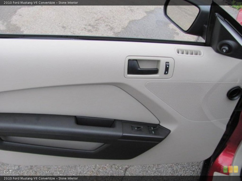 Stone Interior Door Panel for the 2010 Ford Mustang V6 Convertible #38645502