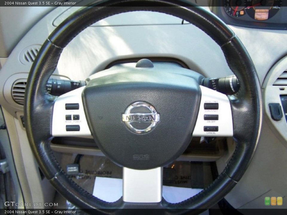 Gray Interior Steering Wheel for the 2004 Nissan Quest 3.5 SE #38646102