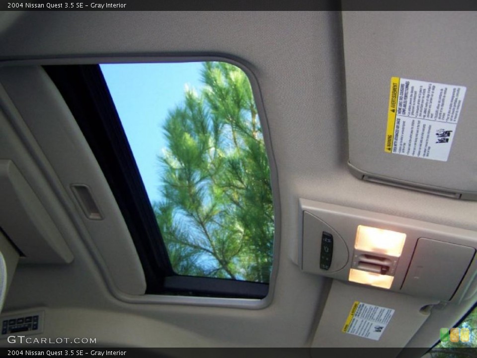 Gray Interior Sunroof for the 2004 Nissan Quest 3.5 SE #38646198