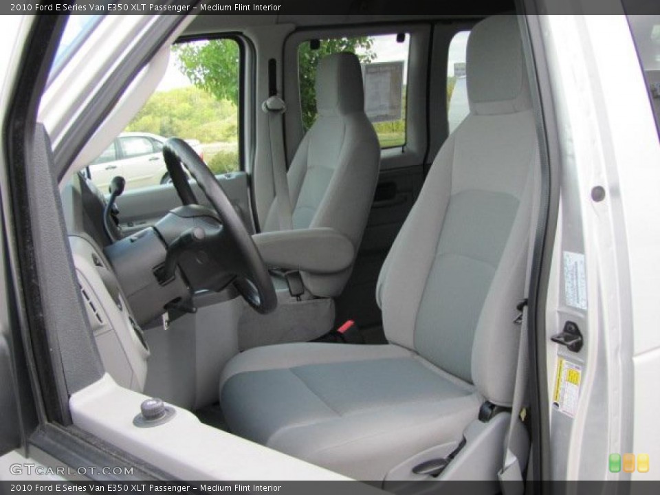 Medium Flint Interior Photo for the 2010 Ford E Series Van E350 XLT Passenger #38646382