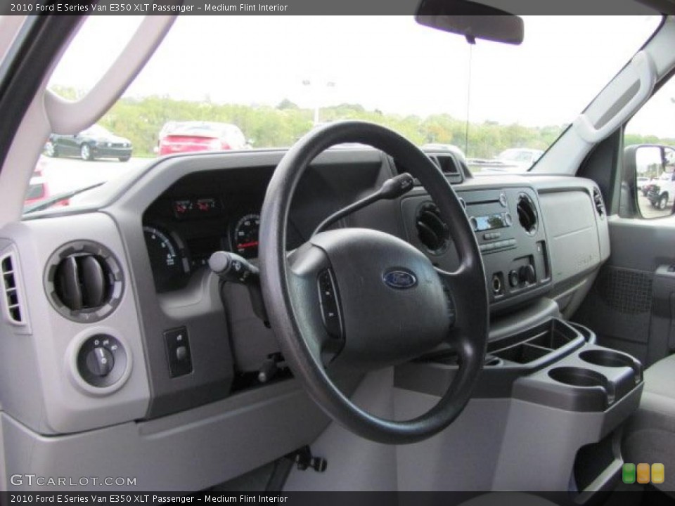 Medium Flint Interior Photo for the 2010 Ford E Series Van E350 XLT Passenger #38646398