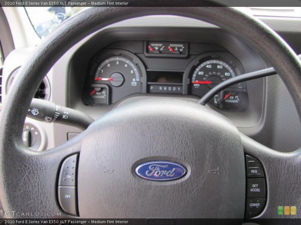 Medium Flint Interior Steering Wheel for the 2010 Ford E Series Van E350 XLT Passenger #38646446