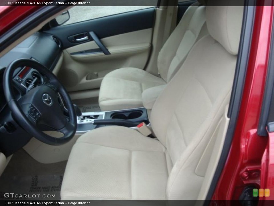 Beige Interior Photo for the 2007 Mazda MAZDA6 i Sport Sedan #38646802