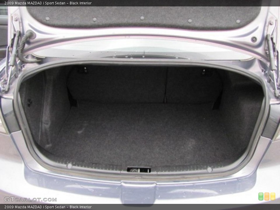 Black Interior Trunk for the 2009 Mazda MAZDA3 i Sport Sedan #38646894