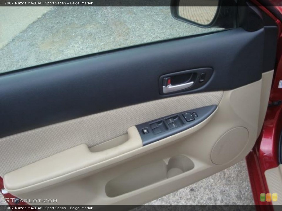 Beige Interior Door Panel for the 2007 Mazda MAZDA6 i Sport Sedan #38646902