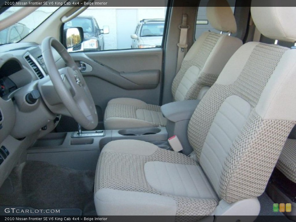 Beige Interior Photo for the 2010 Nissan Frontier SE V6 King Cab 4x4 #38647469