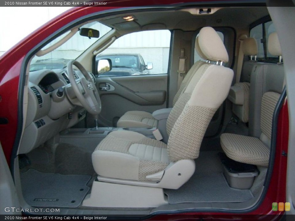 Beige Interior Prime Interior for the 2010 Nissan Frontier SE V6 King Cab 4x4 #38647490