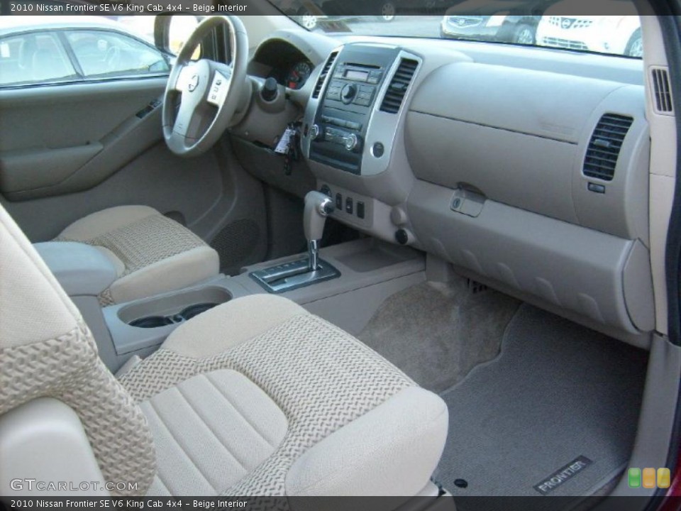 Beige Interior Photo for the 2010 Nissan Frontier SE V6 King Cab 4x4 #38647522