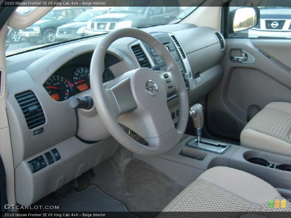 Beige Interior Photo for the 2010 Nissan Frontier SE V6 King Cab 4x4 #38647642