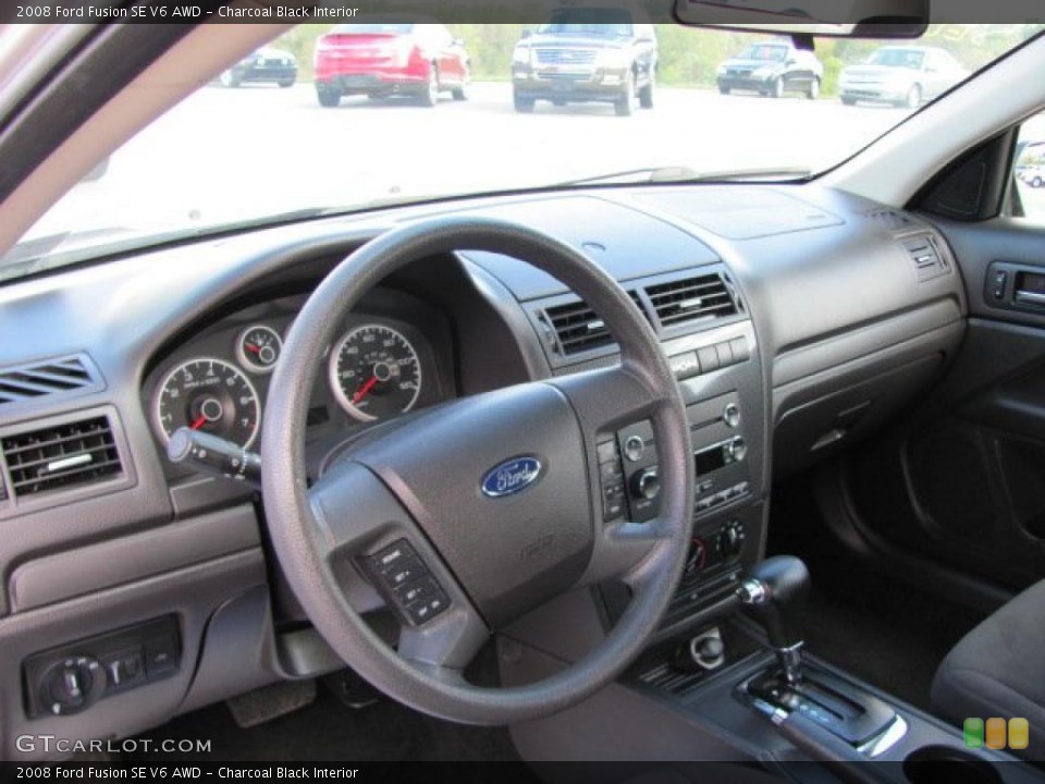 Charcoal Black Interior Prime Interior for the 2008 Ford Fusion SE V6 AWD #38648294