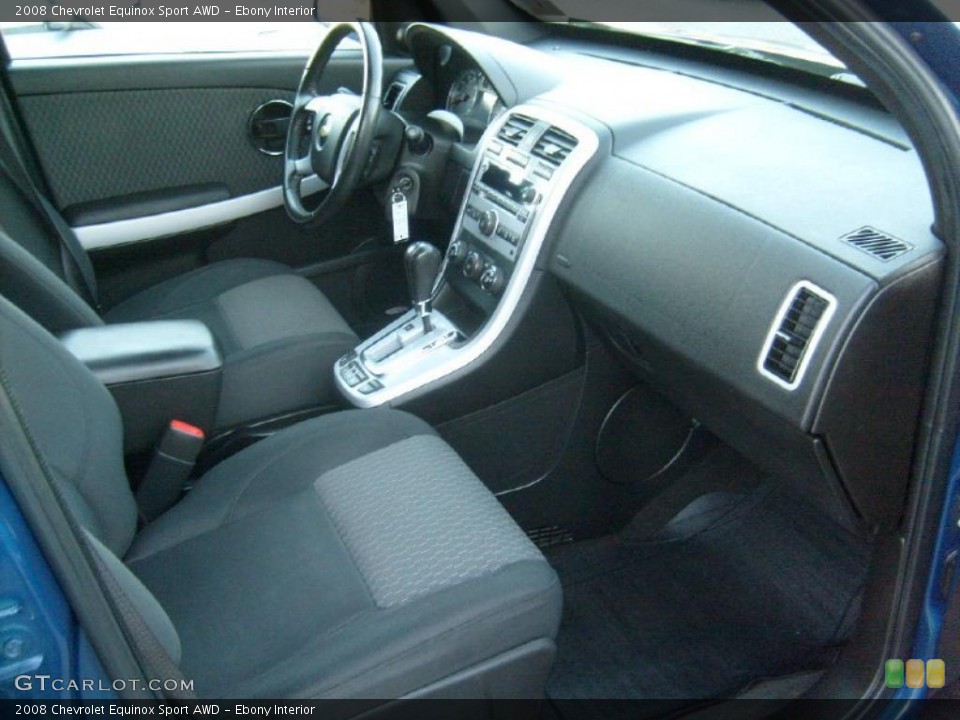 Ebony Interior Dashboard for the 2008 Chevrolet Equinox Sport AWD #38648494
