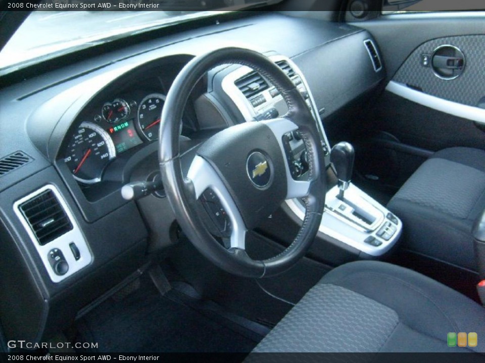 Ebony Interior Prime Interior for the 2008 Chevrolet Equinox Sport AWD #38648622