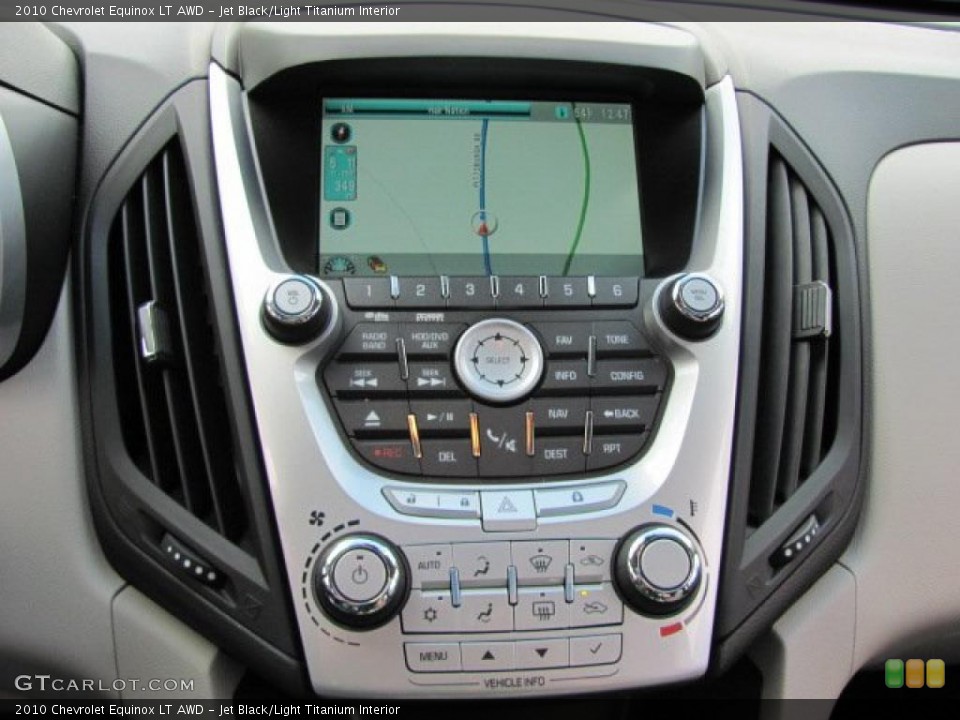 Jet Black/Light Titanium Interior Controls for the 2010 Chevrolet Equinox LT AWD #38648774