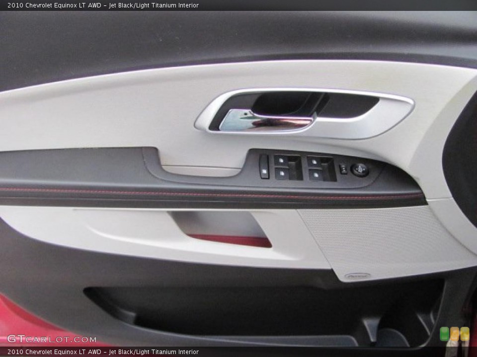 Jet Black/Light Titanium Interior Door Panel for the 2010 Chevrolet Equinox LT AWD #38648802