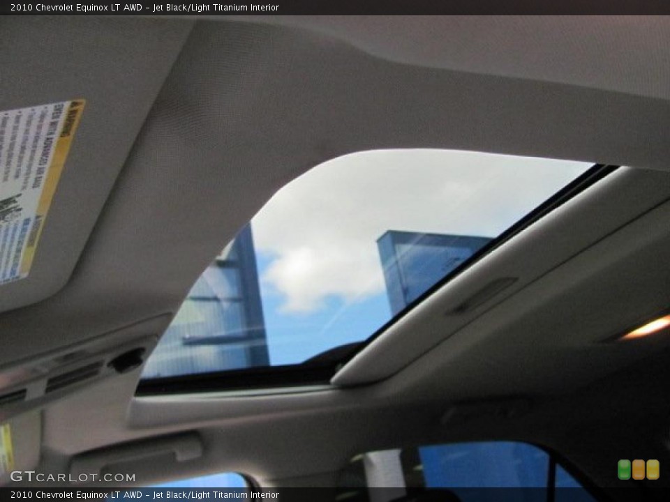 Jet Black/Light Titanium Interior Sunroof for the 2010 Chevrolet Equinox LT AWD #38648834
