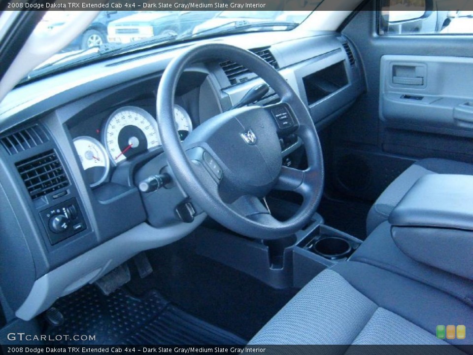 Dark Slate Gray/Medium Slate Gray Interior Prime Interior for the 2008 Dodge Dakota TRX Extended Cab 4x4 #38648974