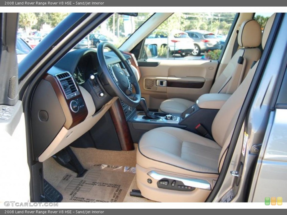 Sand/Jet Interior Photo for the 2008 Land Rover Range Rover V8 HSE #38648998