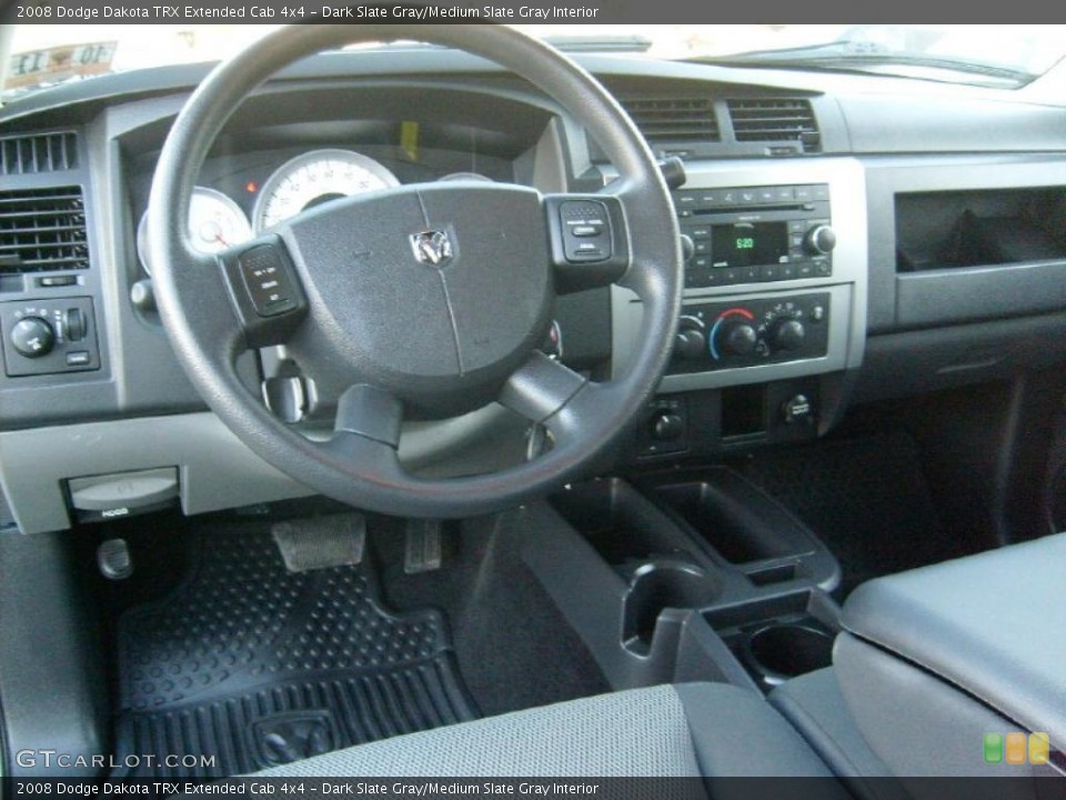 Dark Slate Gray/Medium Slate Gray Interior Dashboard for the 2008 Dodge Dakota TRX Extended Cab 4x4 #38649006