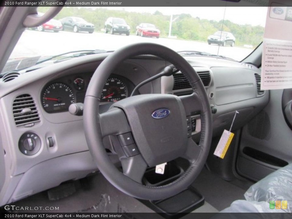 Medium Dark Flint Interior Dashboard for the 2010 Ford Ranger XLT SuperCab 4x4 #38649794