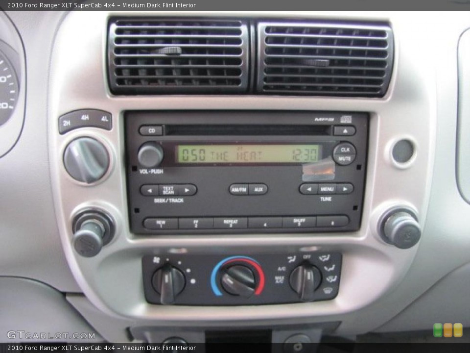 Medium Dark Flint Interior Controls for the 2010 Ford Ranger XLT SuperCab 4x4 #38649854