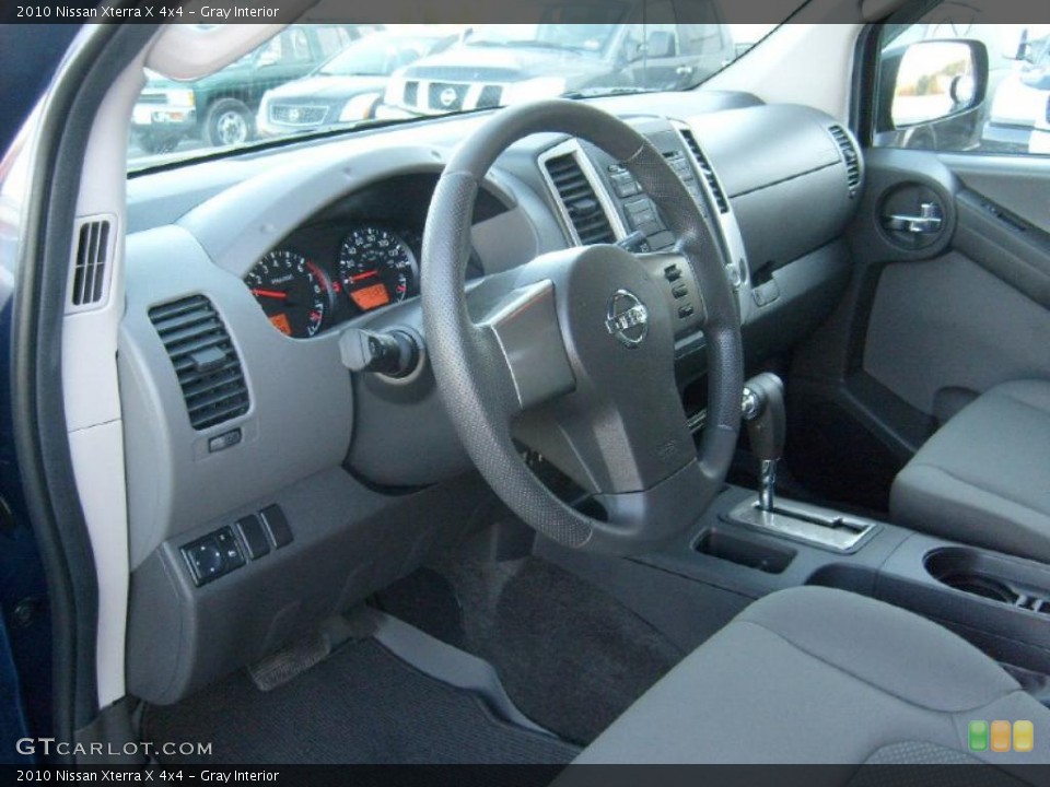 Gray Interior Prime Interior for the 2010 Nissan Xterra X 4x4 #38649950