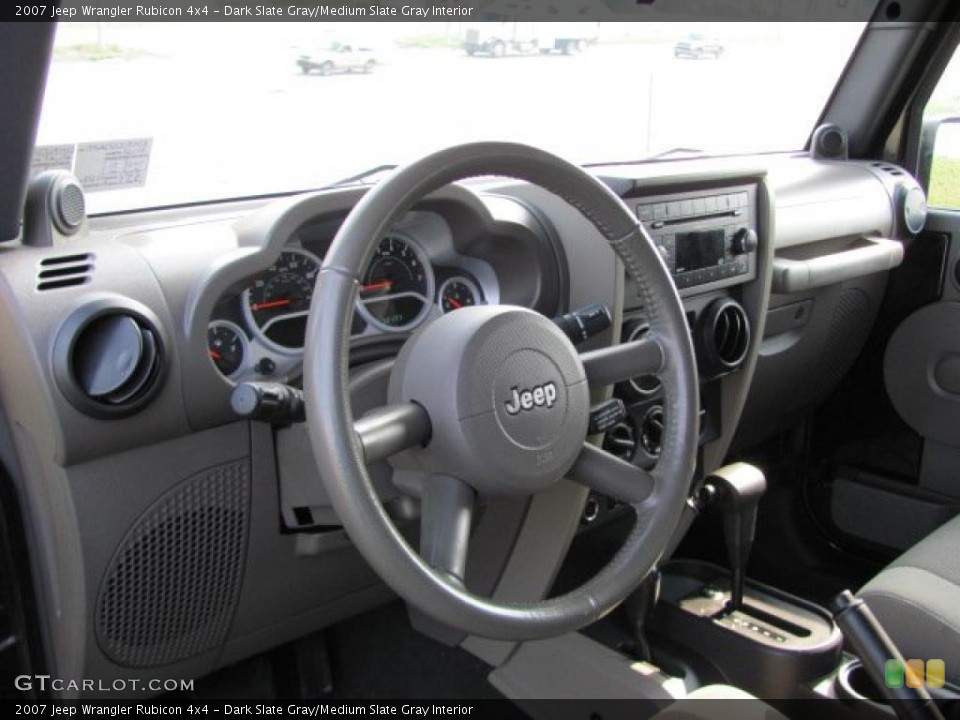 Dark Slate Gray/Medium Slate Gray Interior Photo for the 2007 Jeep Wrangler Rubicon 4x4 #38650954