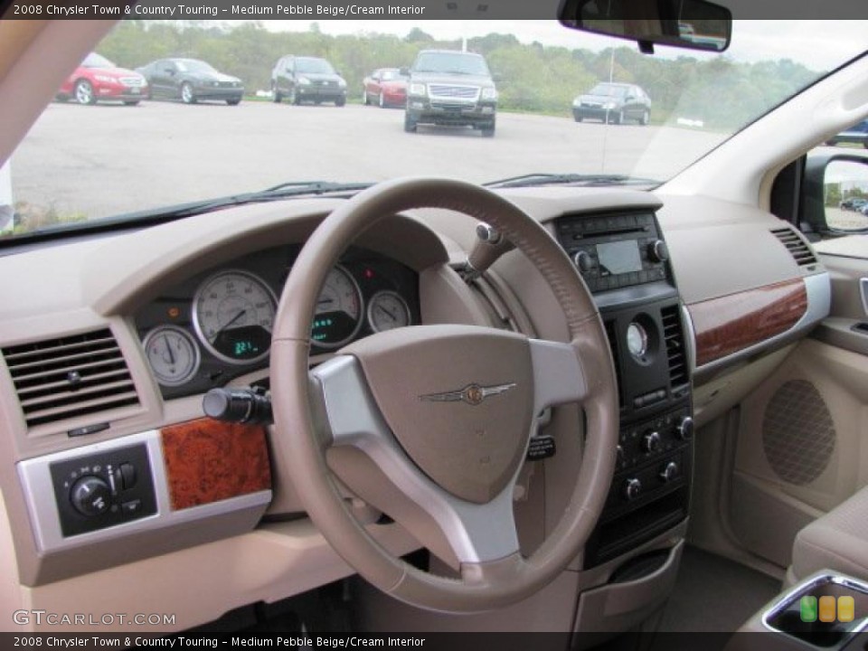 Medium Pebble Beige/Cream Interior Dashboard for the 2008 Chrysler Town & Country Touring #38651742