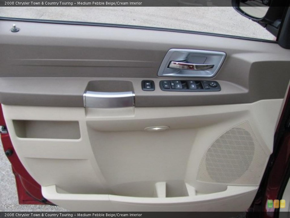 Medium Pebble Beige/Cream Interior Door Panel for the 2008 Chrysler Town & Country Touring #38651754