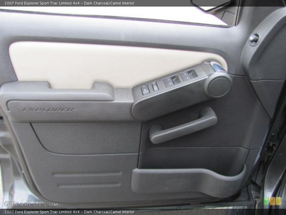 Dark Charcoal/Camel Interior Door Panel for the 2007 Ford Explorer Sport Trac Limited 4x4 #38653606