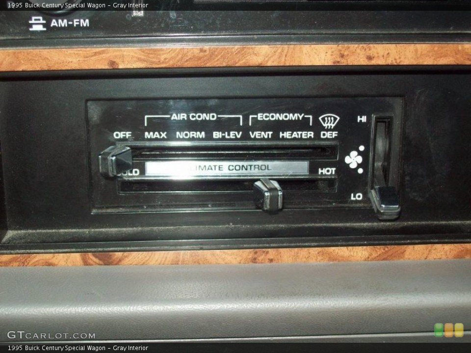 Gray Interior Controls for the 1995 Buick Century Special Wagon #38653626