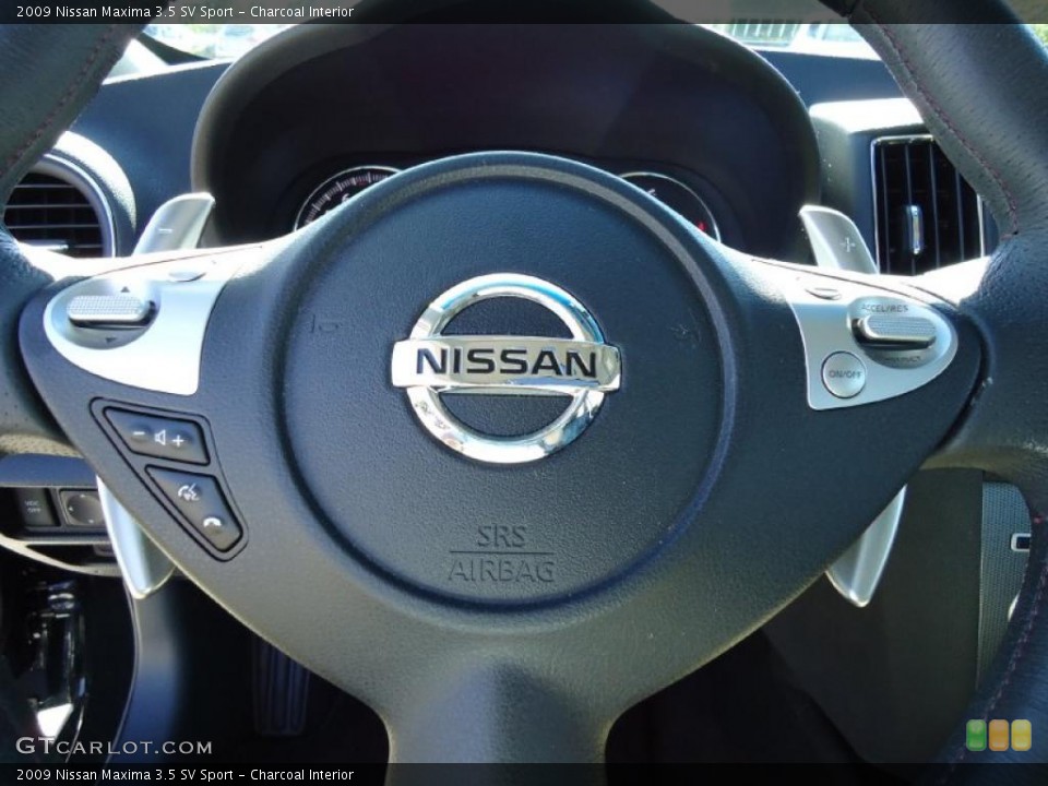 Charcoal Interior Steering Wheel for the 2009 Nissan Maxima 3.5 SV Sport #38654128