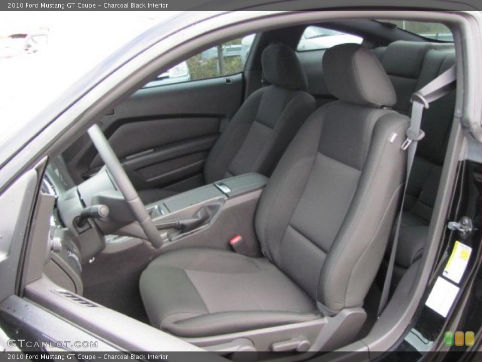Charcoal Black Interior Photo for the 2010 Ford Mustang GT Coupe #38654714