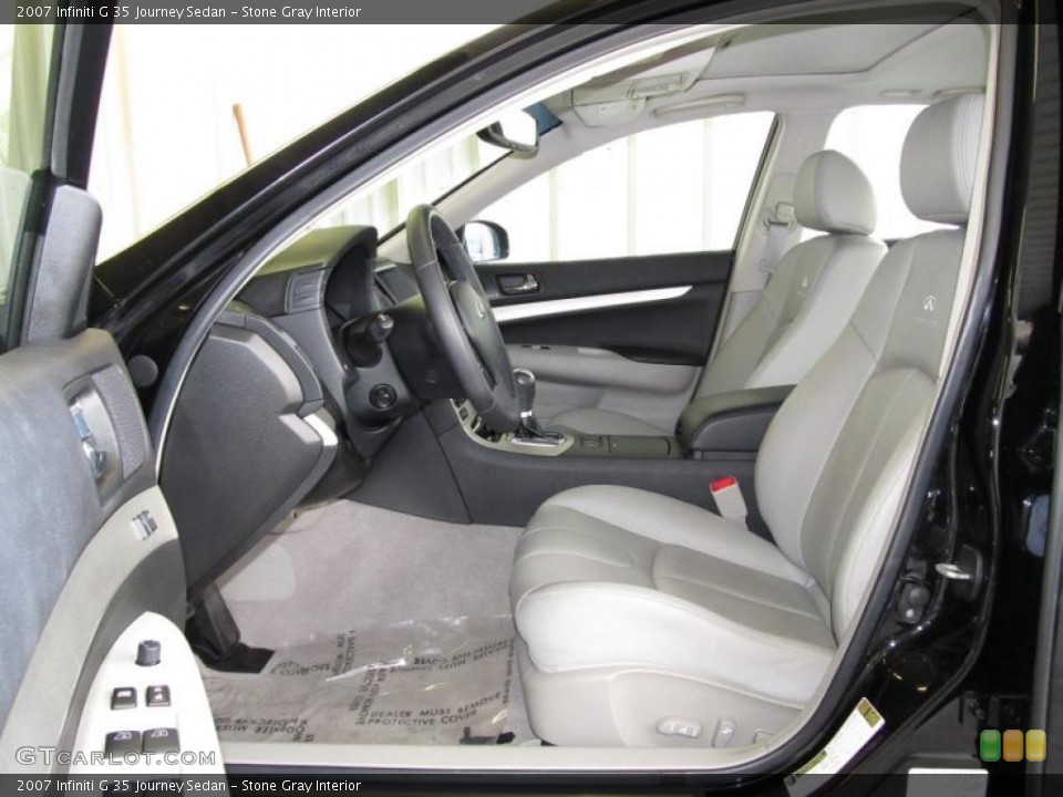 Stone Gray Interior Prime Interior for the 2007 Infiniti G 35 Journey Sedan #38655018