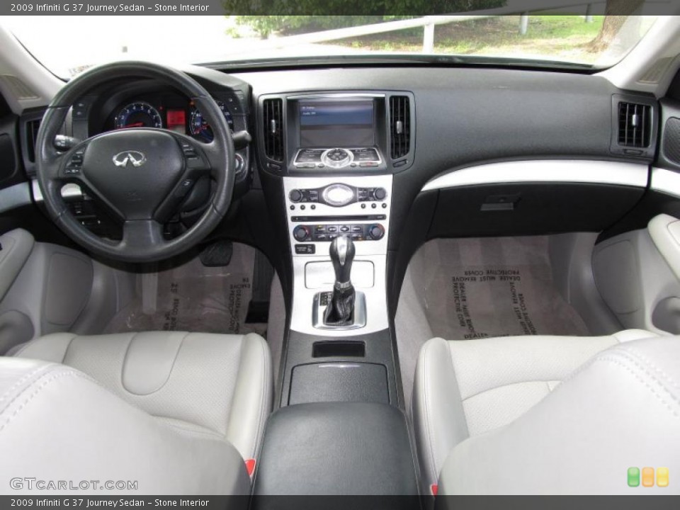 Stone Interior Dashboard for the 2009 Infiniti G 37 Journey Sedan #38655694