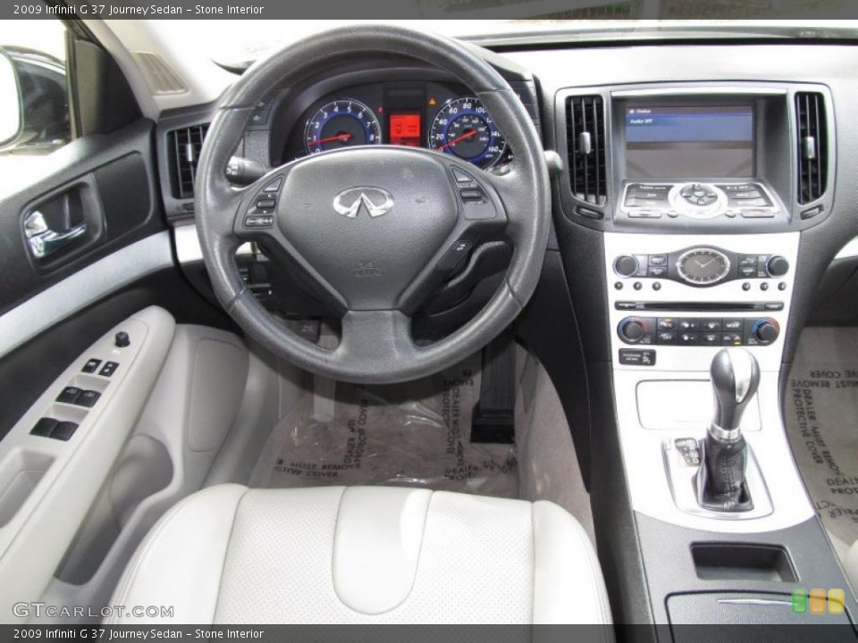 Stone Interior Steering Wheel for the 2009 Infiniti G 37 Journey Sedan #38655710