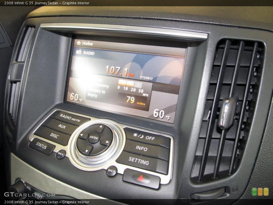 Graphite Interior Navigation for the 2008 Infiniti G 35 Journey Sedan #38656086
