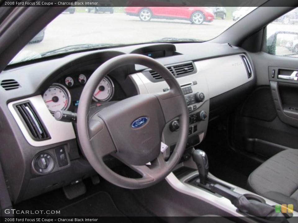 Charcoal Black Interior Prime Interior for the 2008 Ford Focus SE Coupe #38656342