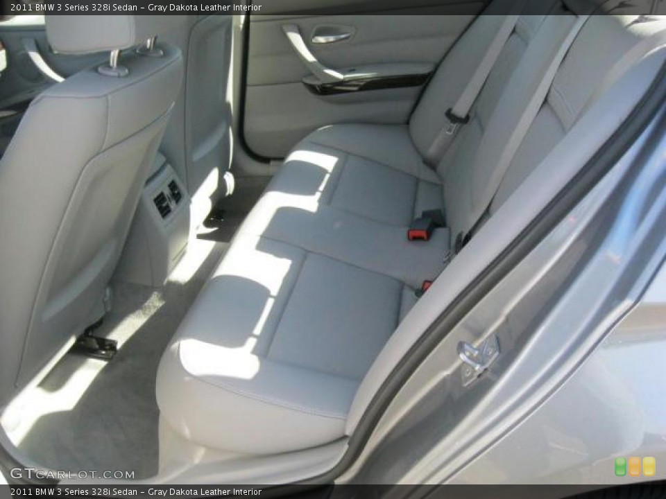 Gray Dakota Leather Interior Photo for the 2011 BMW 3 Series 328i Sedan #38656386