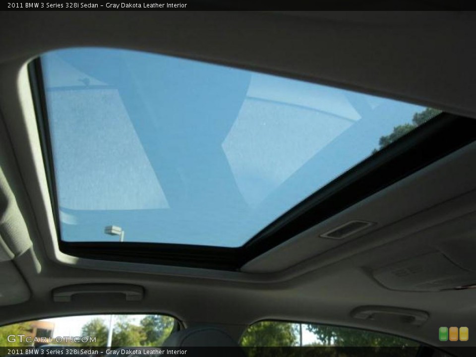 Gray Dakota Leather Interior Sunroof for the 2011 BMW 3 Series 328i Sedan #38656410