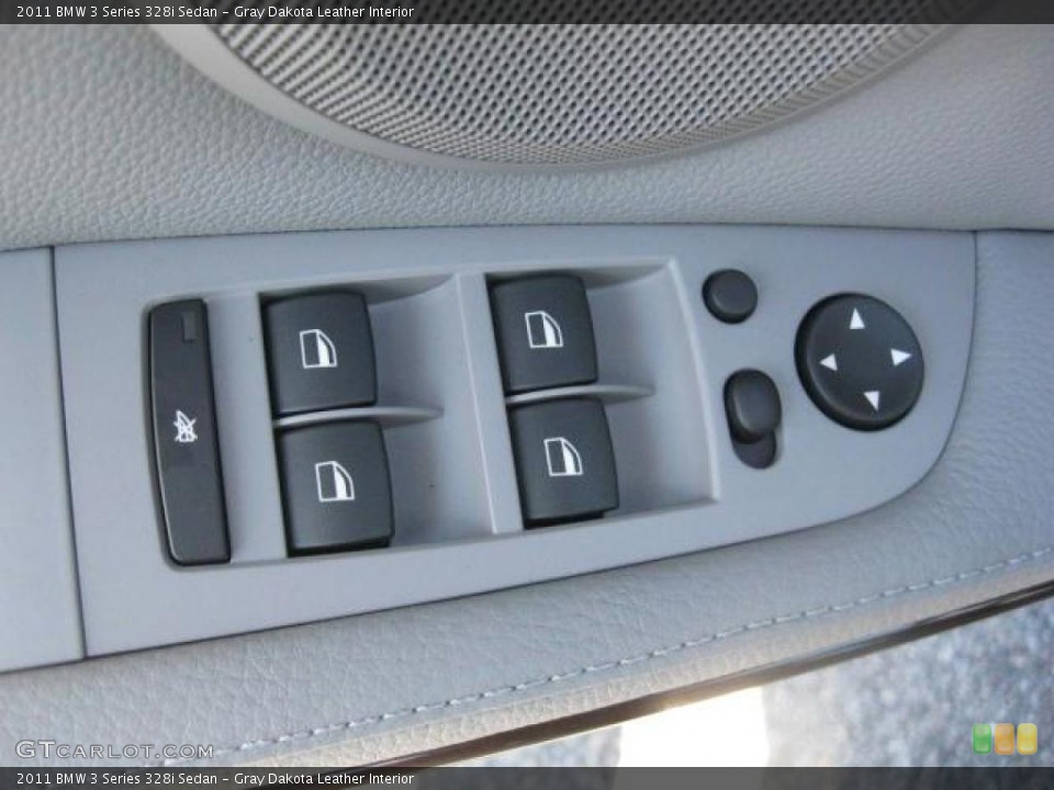 Gray Dakota Leather Interior Controls for the 2011 BMW 3 Series 328i Sedan #38656470