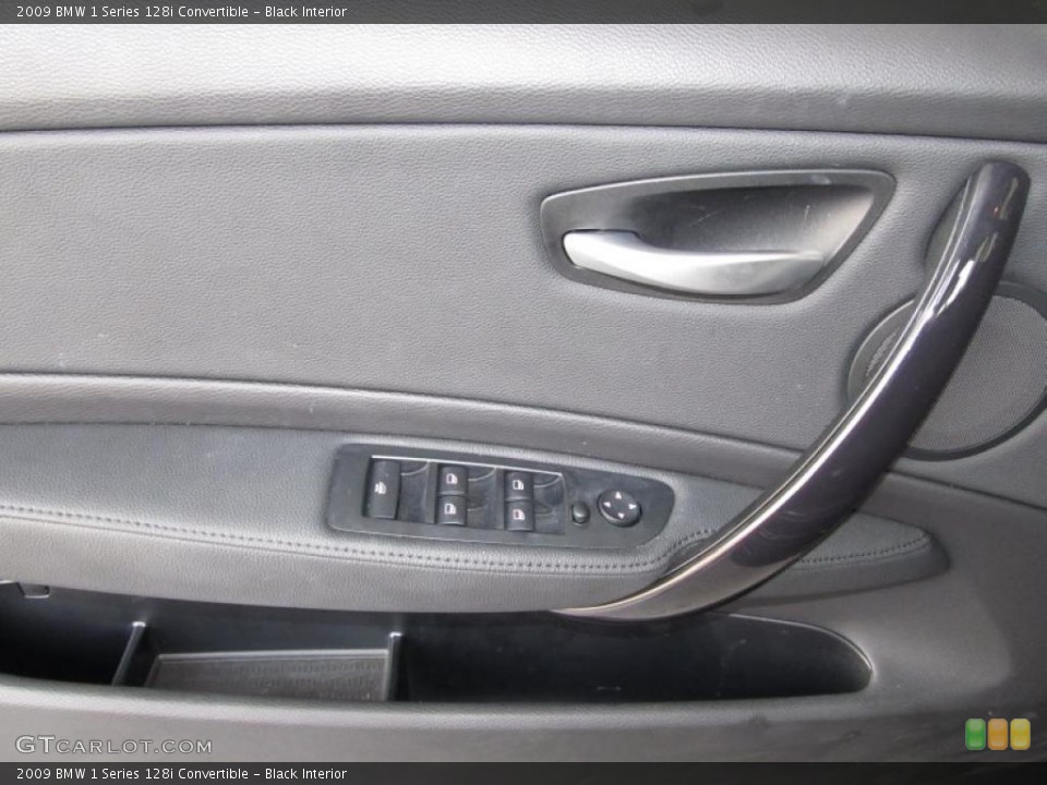 Black Interior Door Panel for the 2009 BMW 1 Series 128i Convertible #38657090