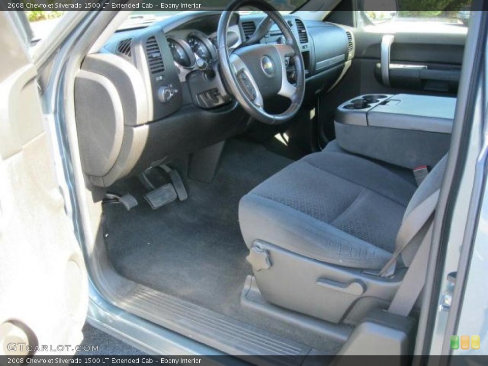 Ebony Interior Photo for the 2008 Chevrolet Silverado 1500 LT Extended Cab #38657114