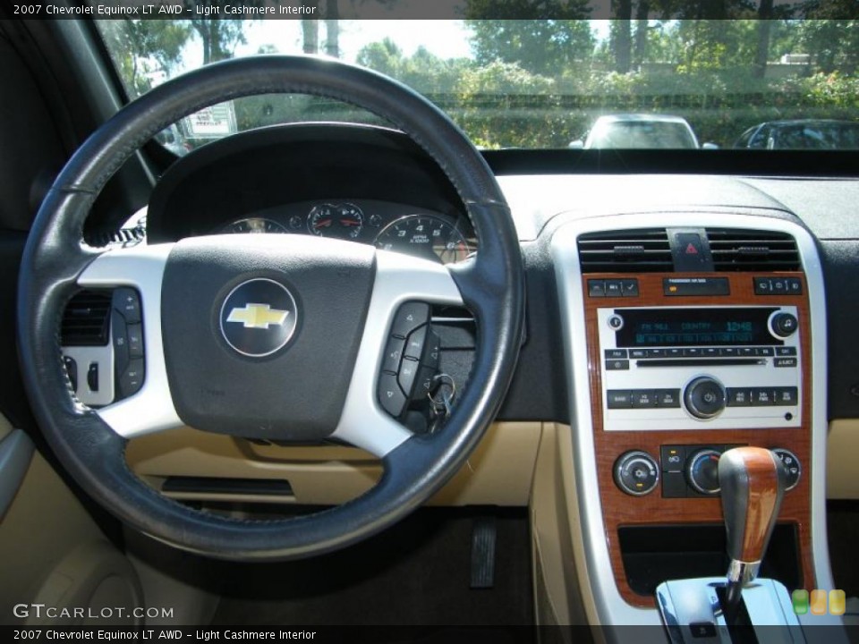 Light Cashmere Interior Dashboard for the 2007 Chevrolet Equinox LT AWD #38657970