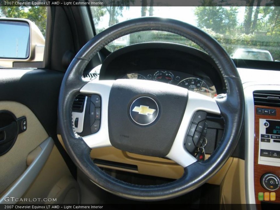Light Cashmere Interior Steering Wheel for the 2007 Chevrolet Equinox LT AWD #38657986