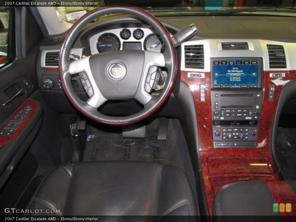 Ebony/Ebony Interior Steering Wheel for the 2007 Cadillac Escalade AWD #38658198