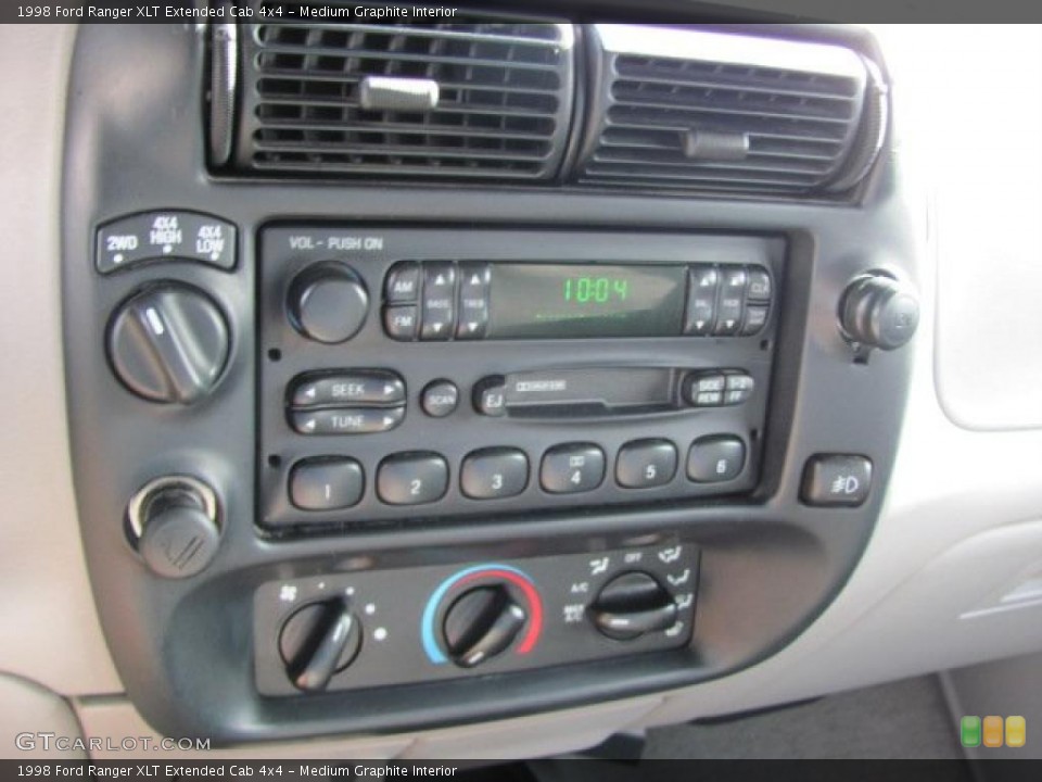 Medium Graphite Interior Controls for the 1998 Ford Ranger XLT Extended Cab 4x4 #38658422