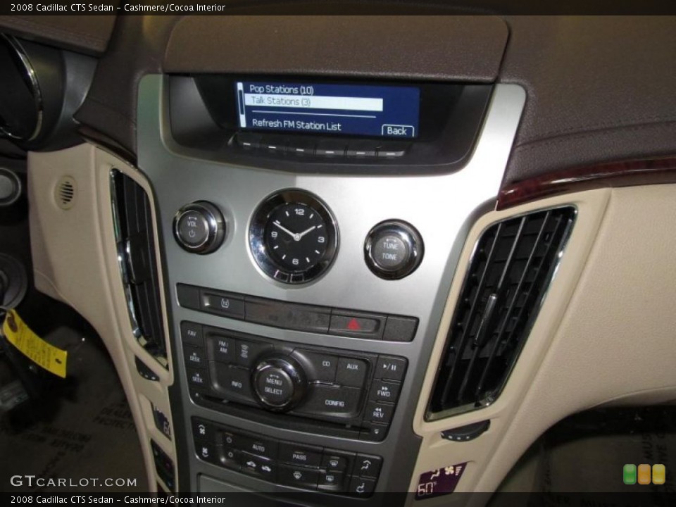Cashmere/Cocoa Interior Controls for the 2008 Cadillac CTS Sedan #38658962