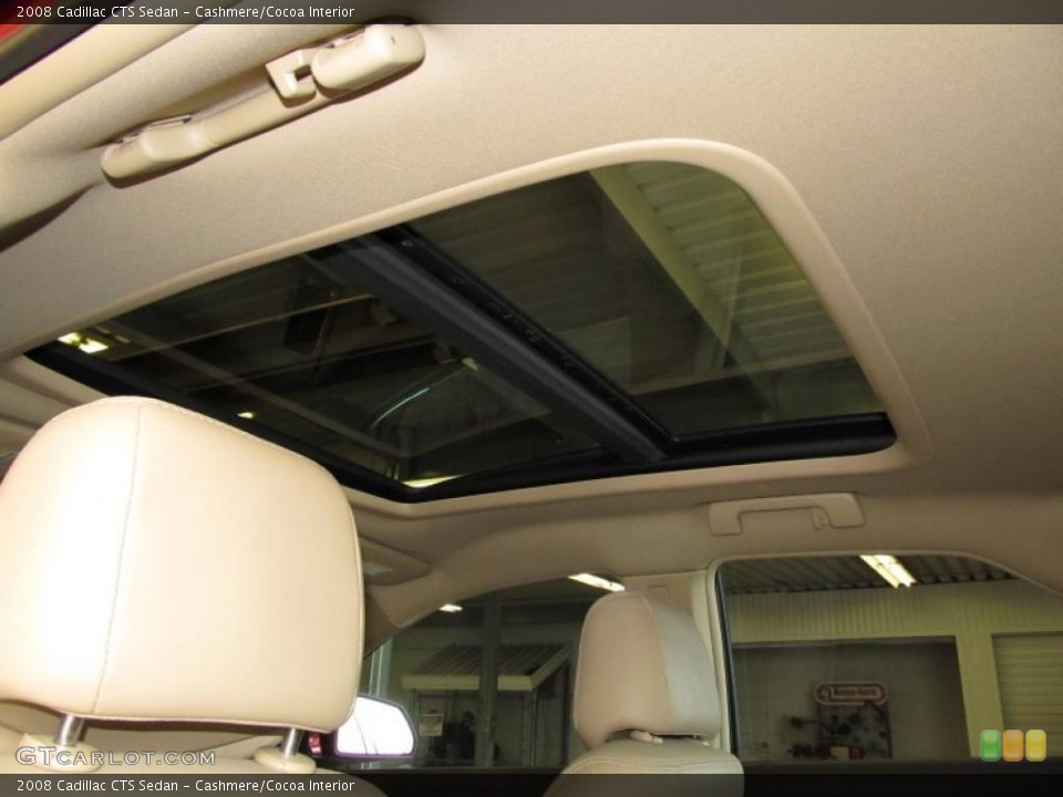 Cashmere/Cocoa Interior Sunroof for the 2008 Cadillac CTS Sedan #38658994