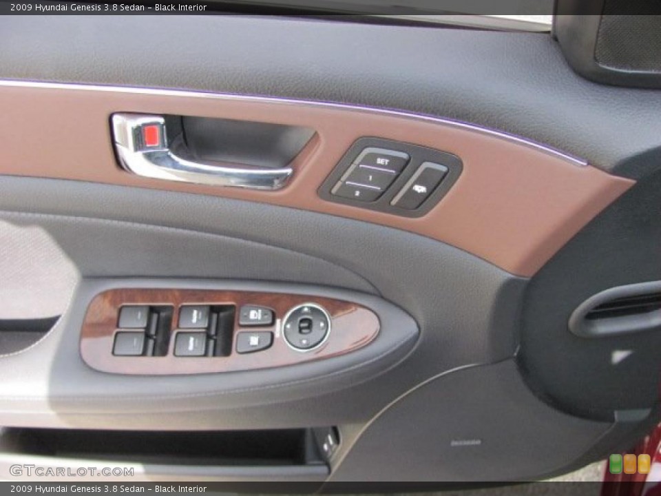 Black Interior Door Panel for the 2009 Hyundai Genesis 3.8 Sedan #38660274