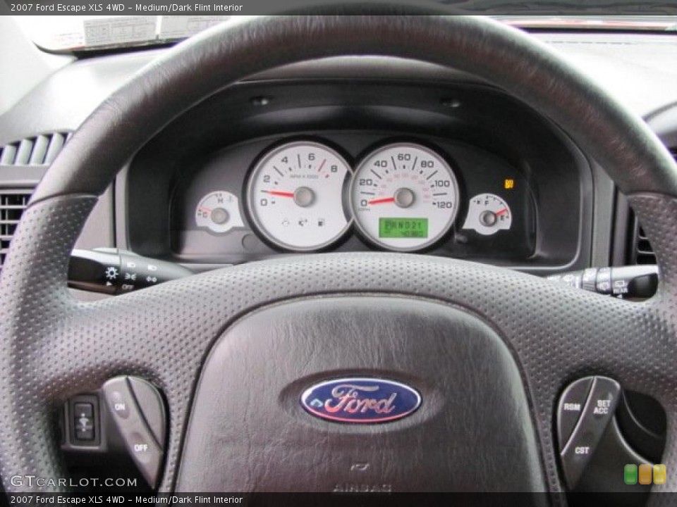 Medium/Dark Flint Interior Steering Wheel for the 2007 Ford Escape XLS 4WD #38660658